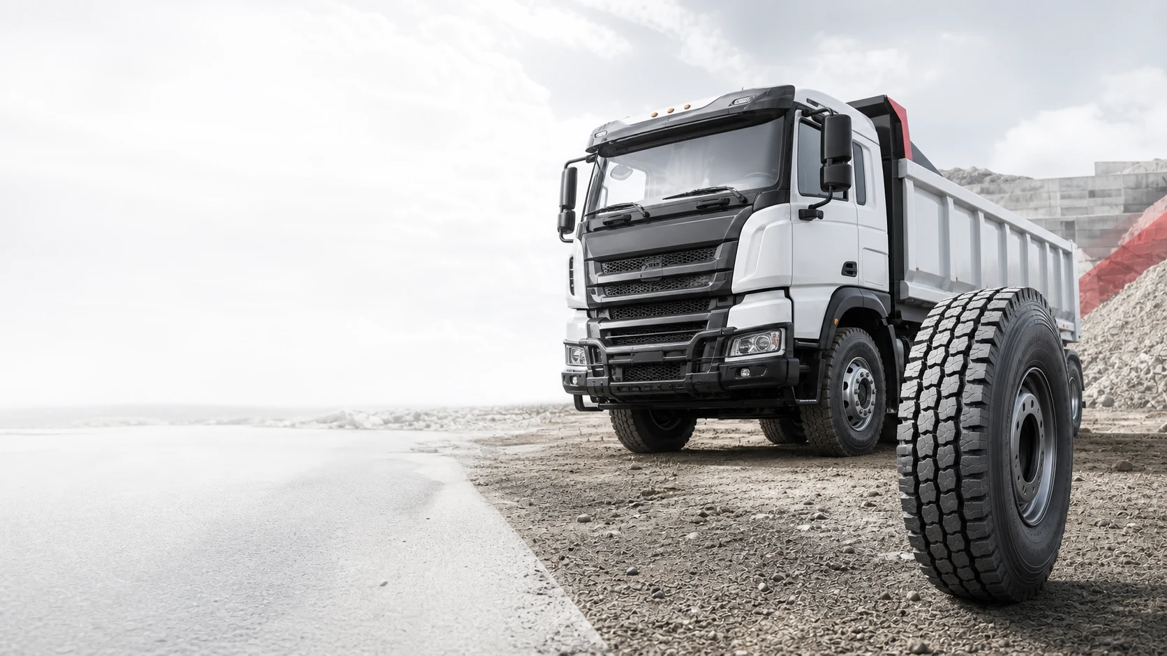 On and off road truck tire application
